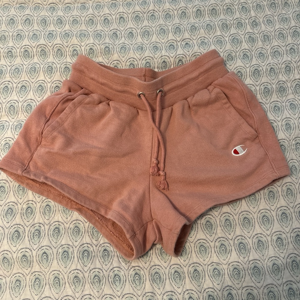 Pink Champion sweat shorts